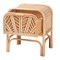 Bali & Pari Carabella Bohemian Natural Rattan 1-Drawer Nightstand 244-13673-ZORO - alternate 7